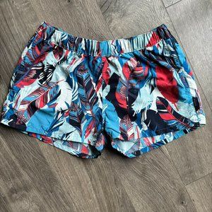 Patagonia Barely Baggies Shorts Medium Women's Wild Paradise Catalyst Blue
